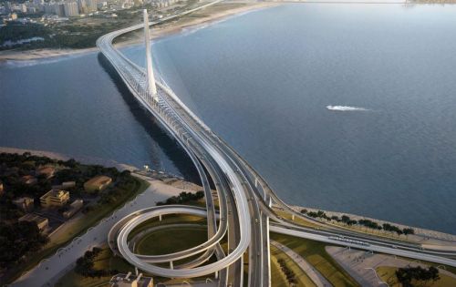 新北淡江大橋「管理中心」登場！打造最美日落景點、串連自行車道